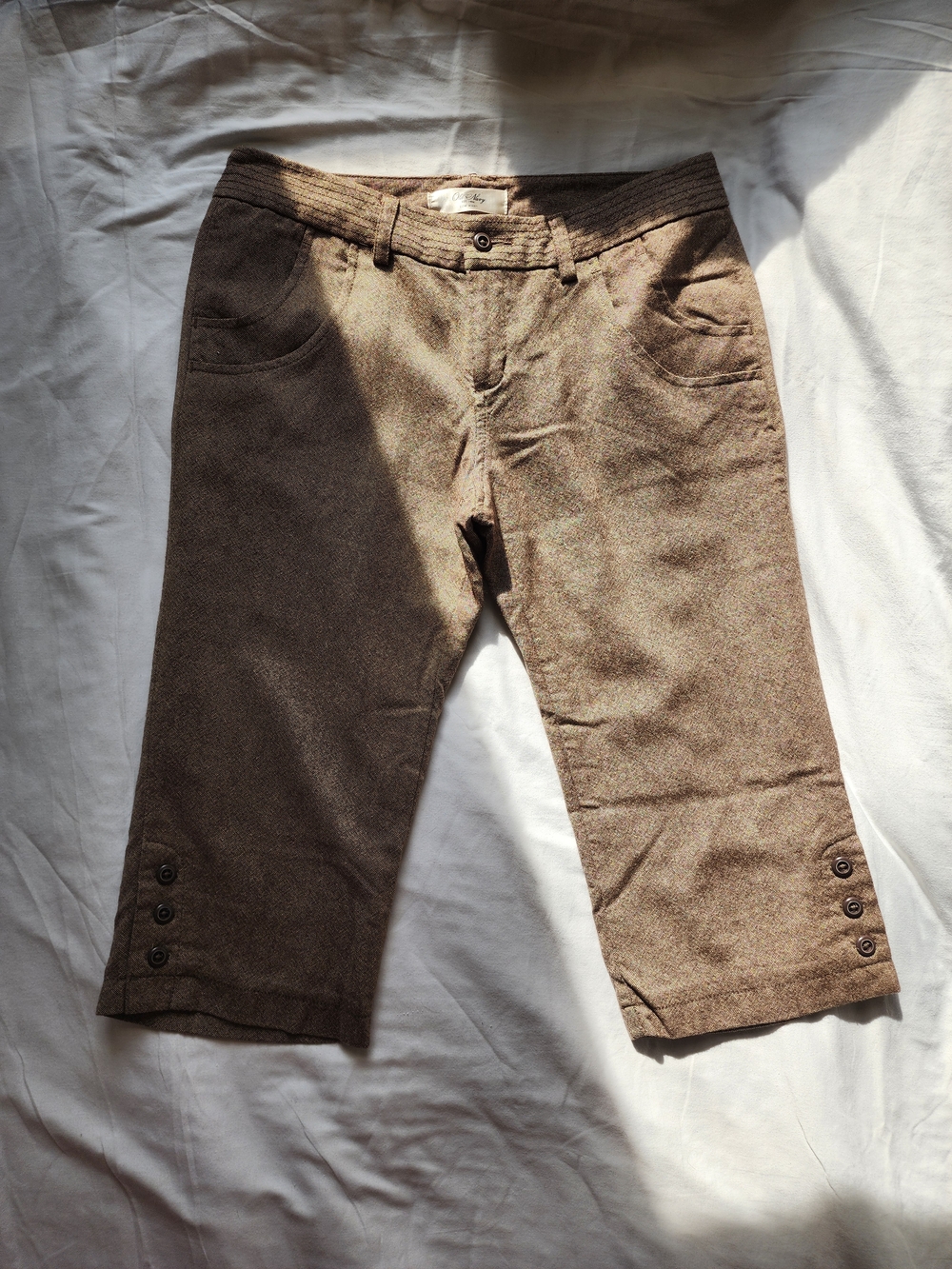 Old Navy Business Casual Dark Brown Capri - Wool Blend